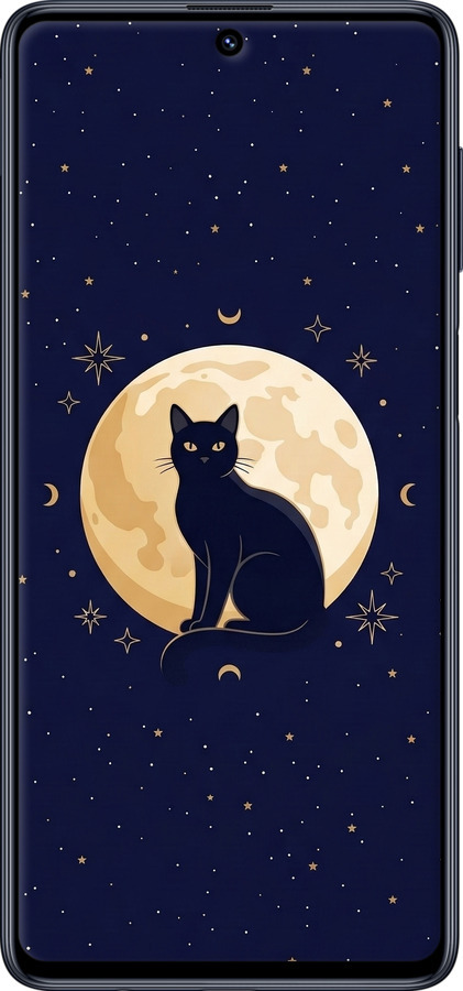 Силиконовый чехол Cute Cat Celestial/Witchy для Samsung Galaxy M51 M515F - 6787u-1944 изображение 