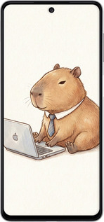 TPU чехол Funny Capybara CEO Working для Samsung Galaxy M52 M526B - 6777b-2490 изображение 