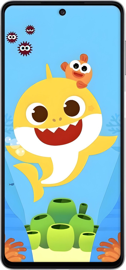 TPU чехол Бейби Шарк для Samsung Galaxy M52 M526B - 6303b-2490 изображение 