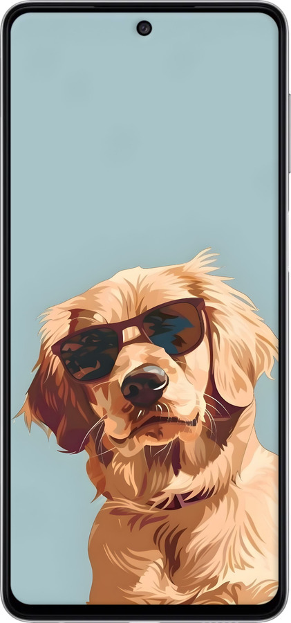 TPU чехол Пес в очках для Samsung Galaxy M52 M526B - 6381b-2490 изображение 