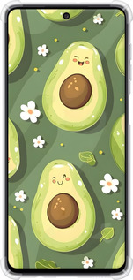 Силіконовий протиударний с посиленими кутами чехол Авокадо для Samsung Galaxy M52 M526B - 6380sp-2490 изображение 