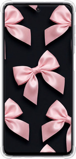 Силикон с усиленными углами чехол Coquette Ribbons Dark Coquette для Samsung Galaxy M52 M526B - 6767sp-2490 изображение 