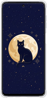 Силикон с усиленными углами чехол Cute Cat Celestial/Witchy для Samsung Galaxy M52 M526B - 6787sp-2490 изображение 