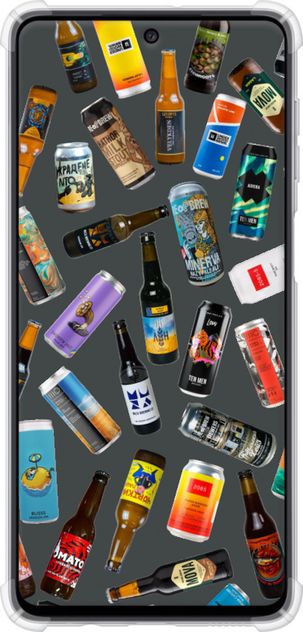 Силикон с усиленными углами чехол Броварни для Samsung Galaxy M52 M526B - 5879sp-2490 изображение 