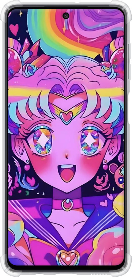 Силикон с усиленными углами чехол Сейлор Мун 3 для Samsung Galaxy M52 M526B - 6352sp-2490 изображение 