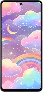 Силіконовий чехол Хмари та веселка для Samsung Galaxy M52 M526B - 6312u-2490 изображение 