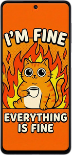 Силіконовий чехол Funny Cat для Samsung Galaxy M52 M526B - 6786u-2490 изображение 