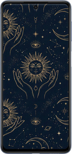 TPU чехол Celestial Harmony: Sun & Moon Gold Mystic Pattern для Samsung Galaxy M53 M536B - 6778b-2608 изображение 