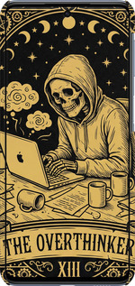 3D пластиковый матовый чехол The Overthinker для Samsung Galaxy M53 M536B - 6774m-2608 изображение 