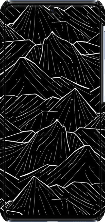 3D пластиковый матовый чехол С изображением Темных гор для Samsung Galaxy M53 M536B - 6489m-2608 изображение 