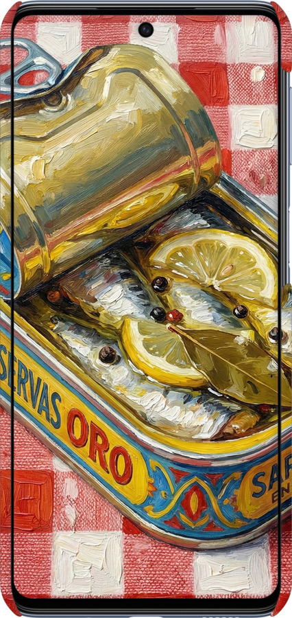 3D пластиковый матовый чехол Vintage Sardine Tin Phone для Samsung Galaxy M53 M536B - 6772m-2608 изображение 