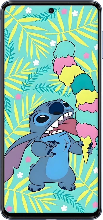 Силиконовый чехол Стич для Samsung Galaxy M53 M536B - 6361u-2608 изображение 