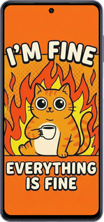 Силіконовий чехол Funny Cat для Samsung Galaxy M54 - 6786u-3039 изображение 