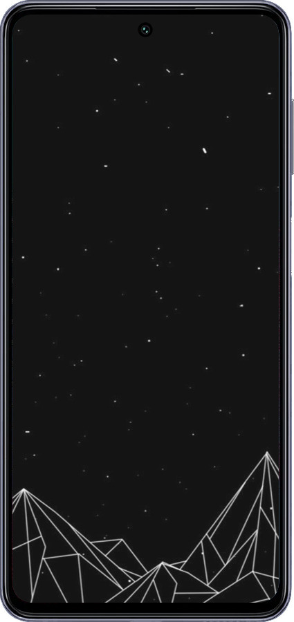 Силиконовый чехол Черно белые абстрактные горы для Samsung Galaxy M54 - 6437u-3039 изображение 
