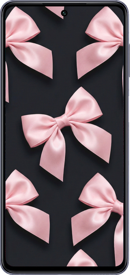 Силиконовый чехол Coquette Ribbons Dark Coquette для Samsung Galaxy M54 - 6767u-3039 изображение 