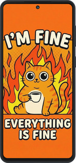 Силіконовий чехол Funny Cat для Samsung Galaxy M55s - 6786u-3868 изображение 