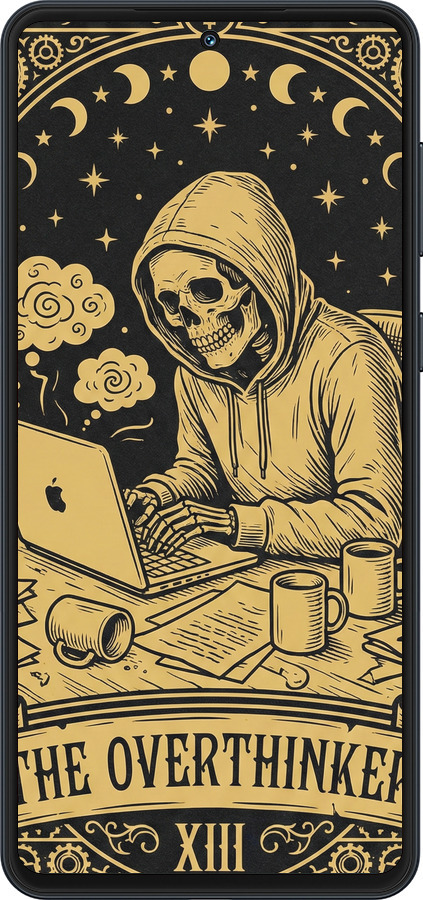 Силіконовий чехол The Overthinker для Samsung Galaxy M55s - 6774u-3868 изображение 