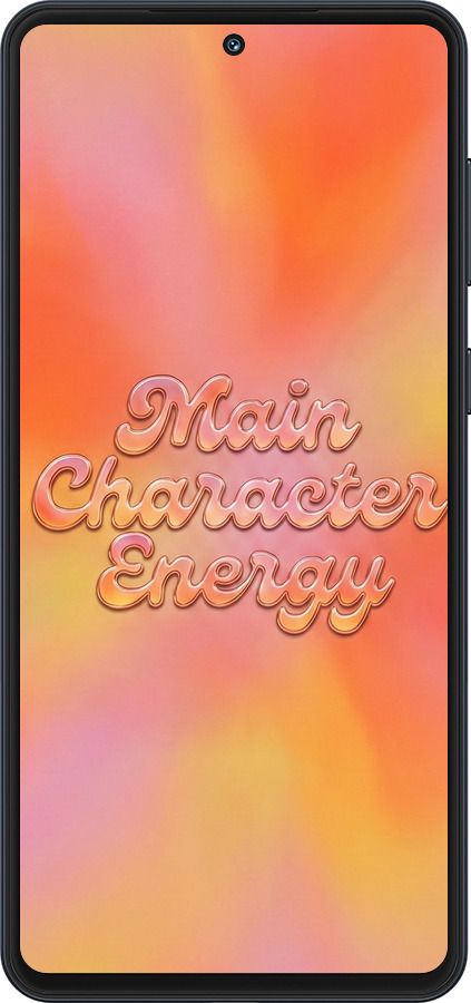 Силиконовый чехол Aura Gradient Main Character Energy Aesthetic Y2K для Samsung Galaxy M55s - 6783u-3868 изображение 