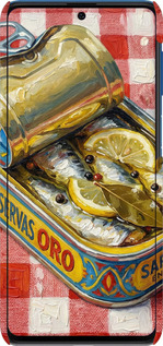 3D пластиковый матовый чехол Vintage Sardine Tin Phone для Samsung Galaxy M62 - 6772m-2263 изображение 