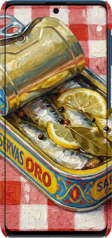 3D пластиковый матовый чехол Vintage Sardine Tin Phone для Samsung Galaxy M62 - 6772m-2263 изображение 