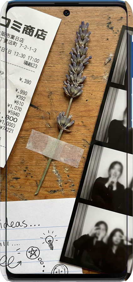 3D пластиковый матовый чехол Aesthetic Scrapbook Collage для Samsung Galaxy M62 - 6773m-2263 изображение 