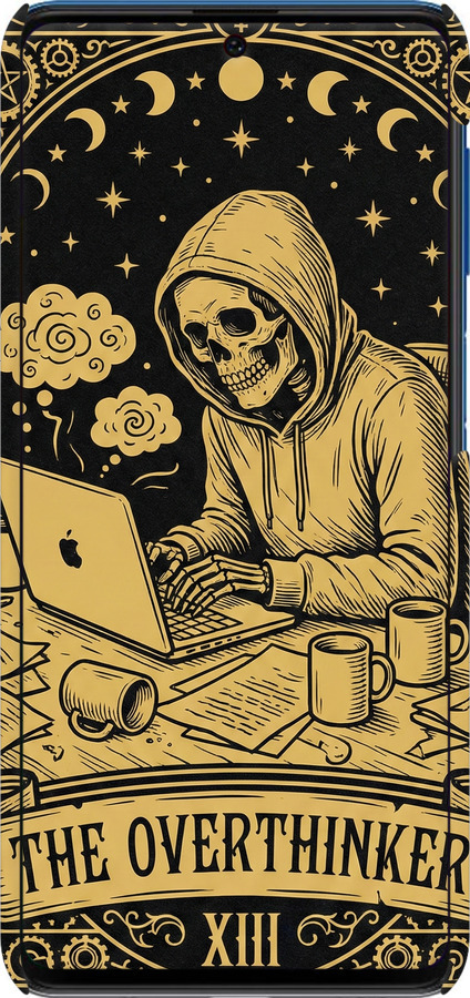 3D пластиковий матовий чехол The Overthinker для Samsung Galaxy M62 - 6774m-2263 изображение 