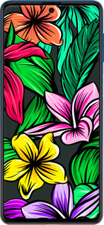 Силіконовий чехол Тропічні квіти 1 для Samsung Galaxy M62 - 4753u-2263 изображение 