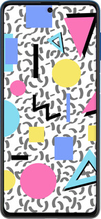 Силиконовый чехол Color shapes для Samsung Galaxy M62 - 4893u-2263 изображение 