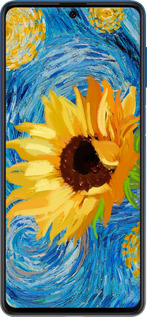 Силіконовий чехол Квіти жовто-блакитні  для Samsung Galaxy M62 - 5308u-2263 изображение 