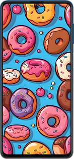 Силиконовый чехол Пончики для Samsung Galaxy M62 - 6318u-2263 изображение 