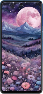 Силіконовий чехол Ніч місяць арт для Samsung Galaxy M62 - 6319u-2263 изображение 