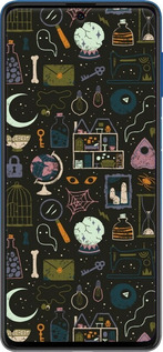 Силиконовый чехол Колдовской принт для Samsung Galaxy M62 - 6425u-2263 изображение 