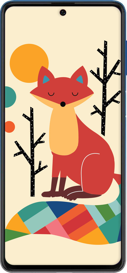 Силиконовый чехол Rainbow fox для Samsung Galaxy M62 - 4010u-2263 изображение 