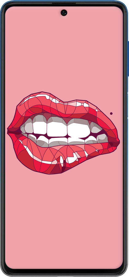 Силиконовый чехол Sexy lips для Samsung Galaxy M62 - 4174u-2263 изображение 