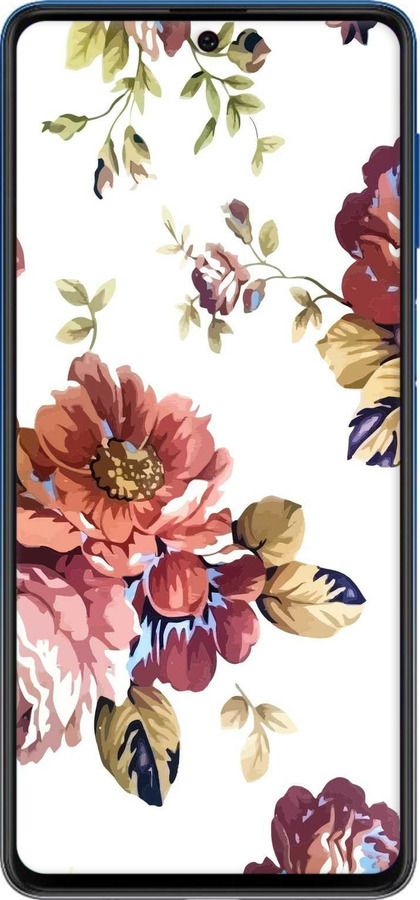Силіконовий чехол Vintage flowers для Samsung Galaxy M62 - 4333u-2263 изображение 