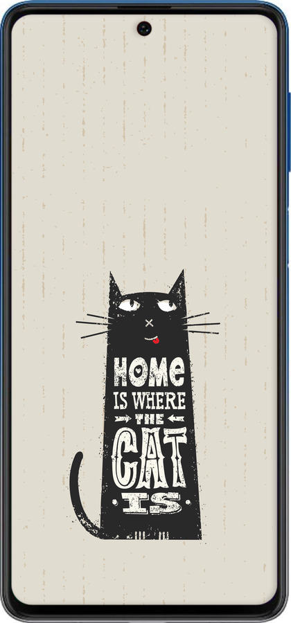 Силиконовый чехол Кот для Samsung Galaxy M62 - 4671u-2263 изображение 