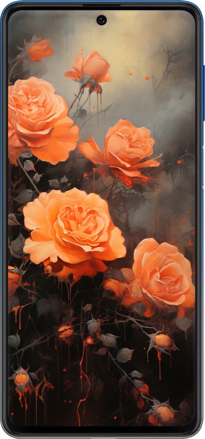 Силіконовий чехол Оранжеві троянди для Samsung Galaxy M62 - 5944u-2263 изображение 