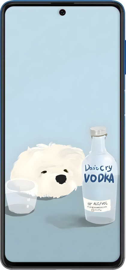 Силіконовий чехол Пес водка для Samsung Galaxy M62 - 6368u-2263 изображение 