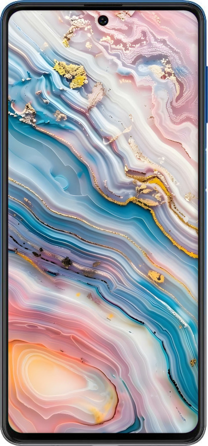 Силиконовый чехол Мрамор красивый для Samsung Galaxy M62 - 6376u-2263 изображение 