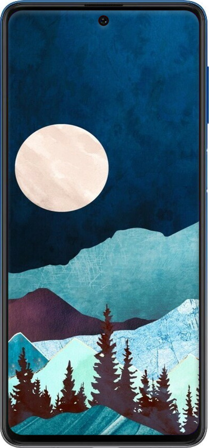 Силіконовий чехол Гірська ідилія нічний краєвид для Samsung Galaxy M62 - 6488u-2263 изображение 