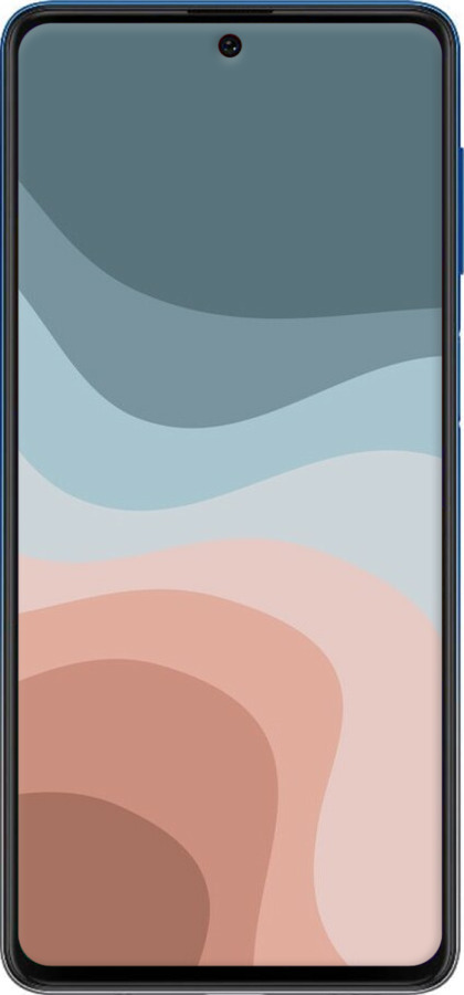 Силіконовий чехол З синіми та рожевими хвилями в стилі ретро для Samsung Galaxy M62 - 6532u-2263 изображение 