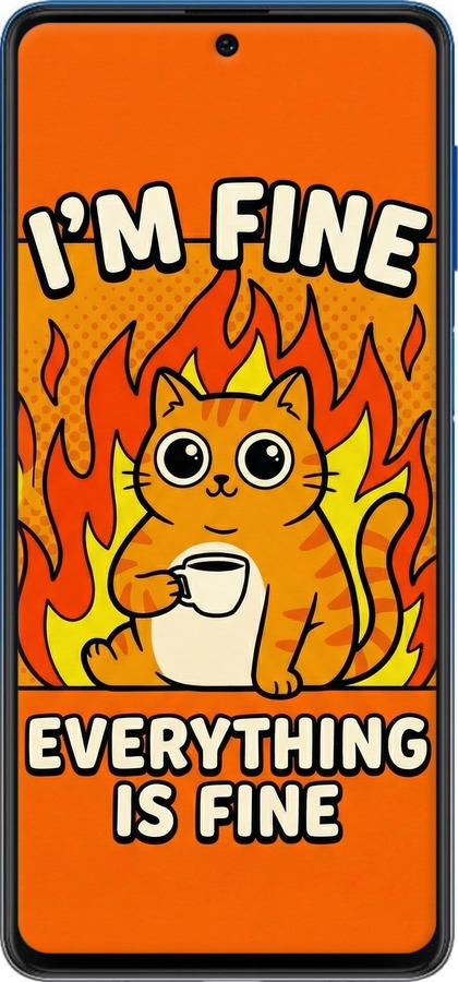 Силиконовый чехол Funny Cat для Samsung Galaxy M62 - 6786u-2263 изображение 