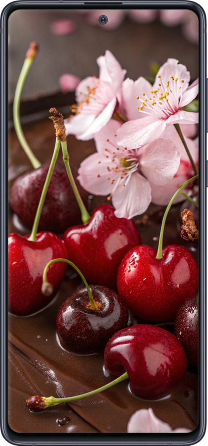TPU чехол Вишня в шоколаде для Samsung Galaxy Note 10 Lite - 6698b-1872 изображение 