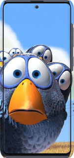 3D пластиковий матовий чехол Angry Birds для Samsung Galaxy Note 10 Lite - 6008m-1872 изображение 