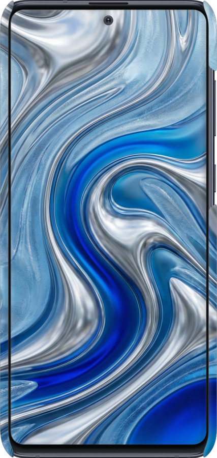 3D пластиковий матовий чехол Liquid Chrome для Samsung Galaxy Note 10 Lite - 6781m-1872 изображение 