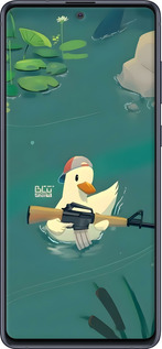 Силіконовий чехол Каченя з автоматом для Samsung Galaxy Note 10 Lite - 6356u-1872 изображение 
