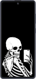 2D пластиковий чехол Скелет робить Selfie для Samsung Galaxy Note 10 Lite - 6535t-1872 изображение 