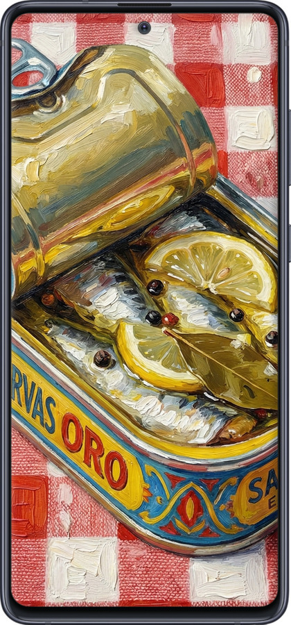 2D пластиковый чехол Vintage Sardine Tin Phone для Samsung Galaxy Note 10 Lite - 6772t-1872 изображение 