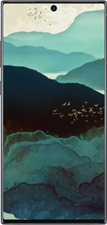 TPU чехол Із зображенням гір Індіго для Samsung Galaxy Note 10 Plus - 6484b-1756 изображение 