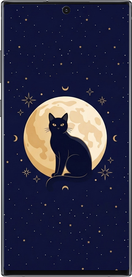 TPU чехол Cute Cat Celestial/Witchy для Samsung Galaxy Note 10 Plus - 6787b-1756 изображение 
